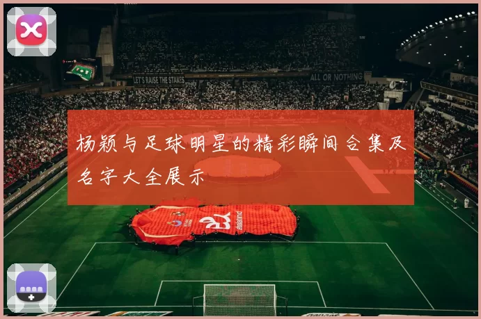 杨颖与足球明星的精彩瞬间合集及名字大全展示